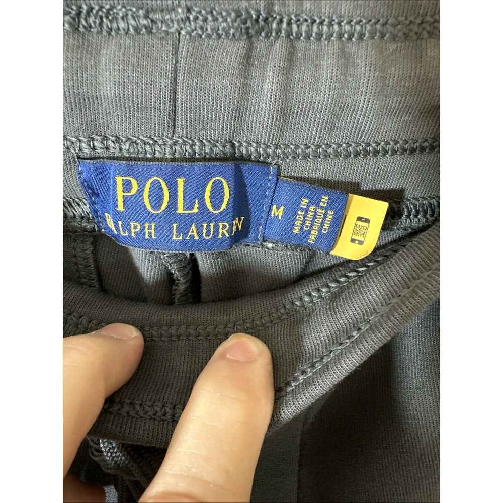 Polo Ralph Lauren Jogger Pants Men's Size Medium (32x28) Gray Mock Fly Stretch - Picture 3 of 10